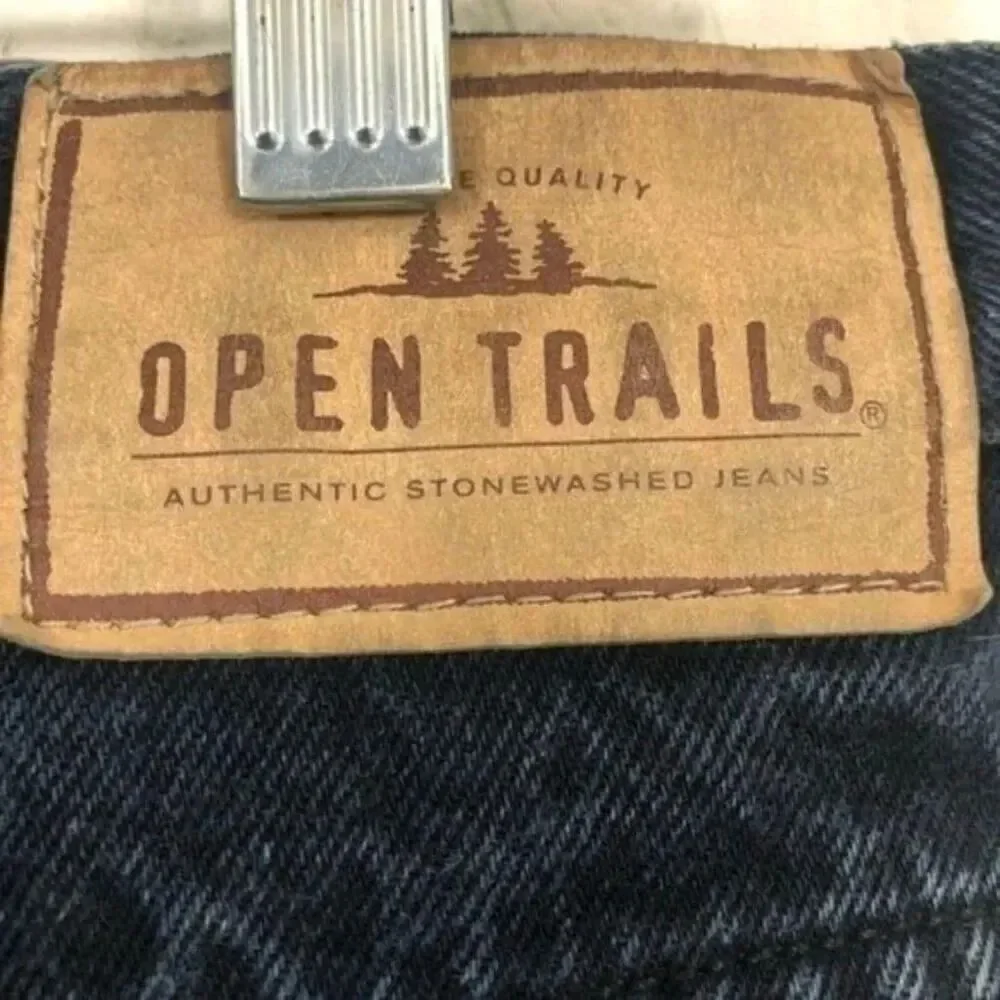 Open Trails vintage Stonewash Straight Leg Jeans size‎ 33/30
